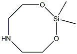 2,2-DIMETHYL-1,3-DIOXA-6-AZA-2-SILACYCLOOCTANE 结构式