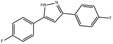 3,5-双(4-氟苯基)-1H-吡唑 结构式