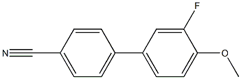 4-(3-fluoro-4-methoxyphenyl)benzonitrile 结构式