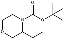 tert-butyl 3-ethylmorpholine-4-carboxylate 结构式