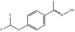 (E)-1-(4-(二氟甲氧基)苯基)乙-1-酮肟 结构式