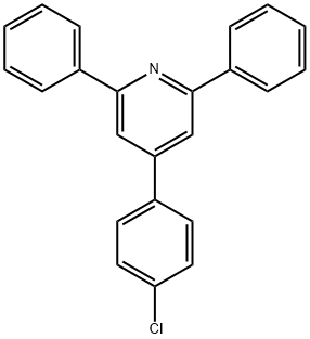 4-(4-氯苯基)-2,6-二苯基吡啶 结构式