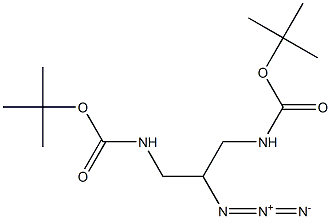 TERT-BUTYL 2-AZIDO-3-[(TERT-BUTOXYCARBONYL)AMINO]PROPYLCARBAMATE 结构式