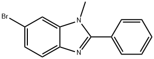 6-溴-1-甲基-2苯基-1H-苯并咪唑 结构式