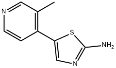 5-(3-methylpyridin-4-yl)thiazol-2-amine 结构式