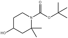 4-羟基-2,2-二甲基哌啶-1-羧酸叔丁酯 结构式