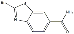 2-溴苯并[D]噻唑-6-甲酰胺 结构式