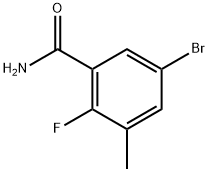 5-bromo-2-fluoro-3-methylbenzamide 结构式