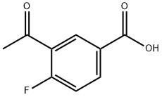 3-乙酰基-4-氟苯甲酸 结构式