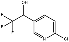 1-(6-氯吡啶-3-基)-2,2,2-三氟乙烷-1-醇 结构式