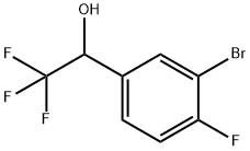 1-(3-溴-4-氟苯基)-2,2,2-三氟乙烷-1-醇 结构式