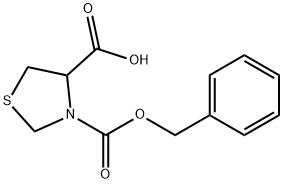 N-CBZ-RS-噻唑烷-4-羧酸 结构式