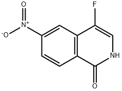 4-fluoro-6-nitroisoquinolin-1(2H)-one 结构式