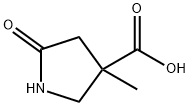 3-甲基-5-氧吡咯烷-3-羧酸 结构式