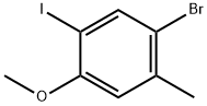 1-Bromo-5-iodo-4-methoxy-2-methyl-benzene 结构式