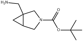 tert-butyl 1-(aminomethyl)-3-azabicyclo[3.1.0]hexane-3-carboxylate 结构式