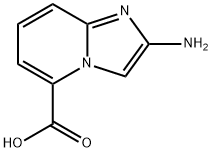 2-Aminoimidazo[1,2-a]pyridine-5-carboxylic acid 结构式