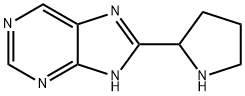8-Pyrrolidin-2-yl-9H-purine 结构式