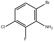 6-溴-3-氯-2-氟苯胺 结构式