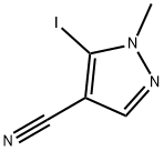 5-碘-1-甲基-1H-吡唑-4-腈 结构式