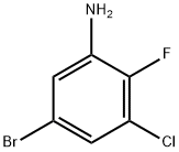 5-溴-3-氯-2-氟苯胺 结构式