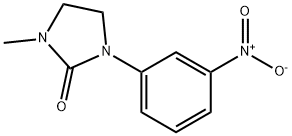 1-甲基-3-(3-硝基苯基)咪唑啉-2-酮 结构式