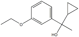 1-cyclopropyl-1-(3-ethoxyphenyl)ethanol 结构式