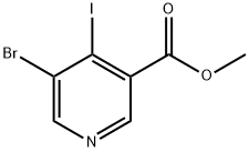5-溴-4-碘烟酸甲酯 结构式