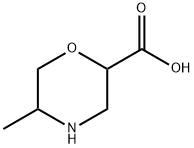 5-methylmorpholine-2-carboxylic acid 结构式