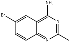 6-溴-2-甲基喹唑啉-4-胺 结构式