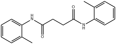 N,N'-bis(2-methylphenyl)succinamide 结构式