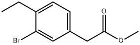 2-(3-溴-4-乙基苯基)乙酸甲酯 结构式