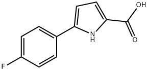 5-(4-氟苯基)-1H-吡咯-2-甲酸 结构式