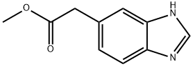 METHYL 1H-BENZIMIDAZOL-5-YLACETATE 结构式
