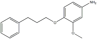 Benzenamine,3-methoxy-4-(3-phenylpropoxy)- 结构式