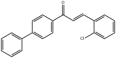 (2E)-1-{[1,1-biphenyl]-4-yl}-3-(2-chlorophenyl)prop-2-en-1-one 结构式