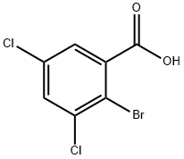 2-溴-3,5-二氯苯甲酸 结构式