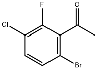 2-氟-3-氯-6-溴苯乙酮 结构式