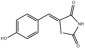 5-(4-hydroxybenzylidene)thiazolidine-2,4-dione 结构式
