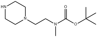 2-Piperazino-N-Boc-N-methyl-ethanamine 结构式