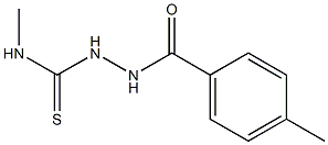 1-methyl-3-[(4-methylbenzoyl)amino]thiourea 结构式