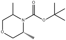 (3R)-tert-butyl 3,5-dimethylmorpholine-4-carboxylate 结构式