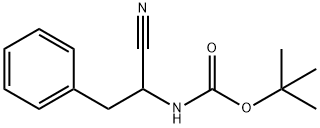 [(1R)-1-氰基-2-苯基乙基]氨基甲酸叔丁酯 结构式