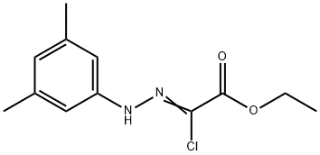 ethyl (2Z)-2-chloro-2-[2-(3,5-dimethylphenyl)hydrazin-1-ylidene]acetate 结构式