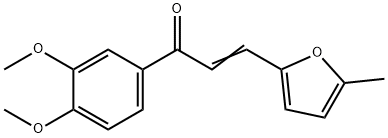 (2E)-1-(3,4-dimethoxyphenyl)-3-(5-methylfuran-2-yl)prop-2-en-1-one 结构式