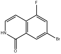 7-溴-5-氟-1(2H)-异喹啉酮 结构式