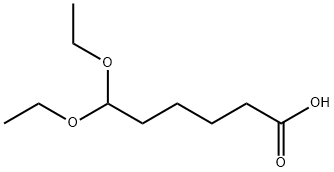 6,6-DIETHOXYHEXANOIC ACID 结构式
