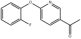 2-(2-氟苯氧基)-5-乙酰基吡啶 结构式