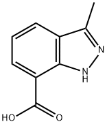 3-METHYL-1H-INDAZOLE-7-CARBOXYLIC ACID 结构式