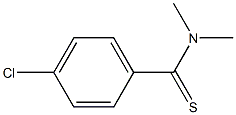 4-氯- N,N-二甲基-苯硫酰胺 结构式